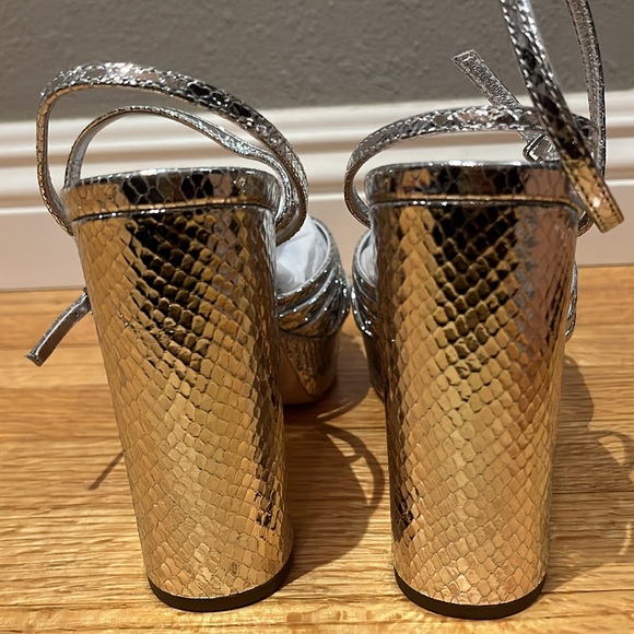 LOEFFLER RANDALL 
Rivka 115mm Leather Knot Platform Sandals - Picture 6 of 16